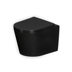 Swiss Aqua Technologies Lightweight 112 cm ECO 2L Toilet Frame + Ceramia wall-hung WC + matt black plate (STECE14BMT01-IN)