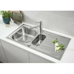 GROHE New K400 Stainless steel sink with drainer (31587SD0)  GROHE New K400 Stainless steel sink with drainer (31587SD0)
