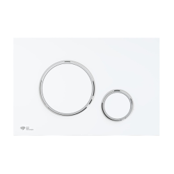 Swiss Aqua Technologies Lightweight 112 cm ECO 2L Toilet Frame + Ceramia wall-hung WC + white/chrome plate (STECE14WT04-IN)