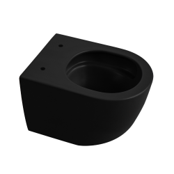 Ceramia PixL Tornado Quiet Rimless Ceramic toilet, Concealed Fixings, Soft Close Seat, Black (CEPX010RTORPBKM)