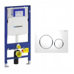 Geberit DuoFix 320 Pack + Sigma 20 Control Panel White Chrome (SETUP320-PRO5)