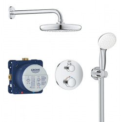 Grohe Tempesta 210 shower set with concealed thermostat, chrome (34727000)