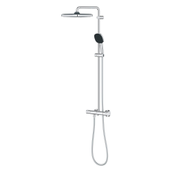  Vitalio Comfort 250 Shower column, Thermostatic mixer + Overhead shower + 2-jet hand shower, chrome (G26696001)