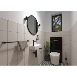 Swiss Aqua Technologies Brevis Cloakroom basin with tap hole left, 40,5x20,5x10,5cm (SATBRE4020SL)
