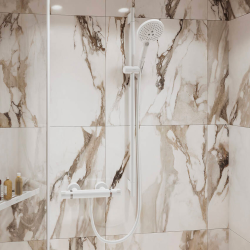 Hansgrohe Unica S Puro shower bar 65 cm with shower hose, White matt (28632700)