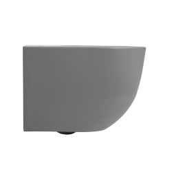 Ceramia PixL Tornado Quiet Rimless Ceramic Wall-Hung Toilet with Concealed Mountings and Soft Close Seat, Grey (CEPX010RTORPGRM)