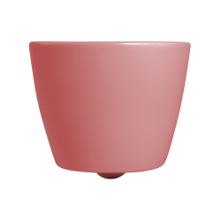 Ceramia PixL Tornado Quiet Rimless Ceramic Wall-Hung Toilet with Concealed Fixings and Soft Close Seat, Pink (CEPX010RTORPPM)