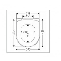 Villeroy & Boch Architectura softclose and quick release seat (98M9C101)