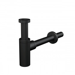 Alca Sink siphon in matt black brass (A400BLACK)