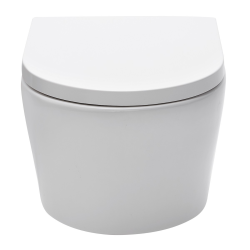  Rimless Wall-Hung Toilet with invisible fixings + soft-close seat (SATBRE010RREXP)