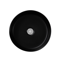 Ceramia PixL 36 x 36 x 12 cm Infinitio countertop washbasin, without overflow, black (CEPX3636BKM)