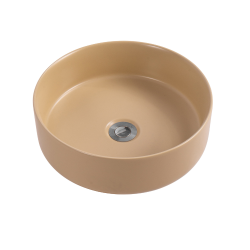 Ceramia PixL 36 x 36 x 12 cm Infinitio countertop washbasin, without overflow, mocha (CEPX3636MOM)