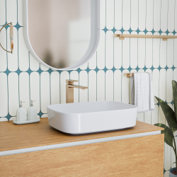 Ceramia PixL 49.5 x 37 x 13.5 cm Infinitio countertop washbasin, without overflow, white (CEPX4937)