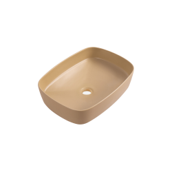 Ceramia PixL 49.5 x 37 x 13.5 cm Infinitio countertop washbasin, without overflow, mocha (CEPX4937MOM)