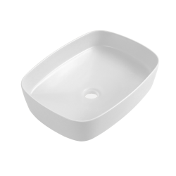 Ceramia PixL 49.5 x 37 x 13.5 cm Infinitio countertop washbasin, without overflow, white (CEPX4937WM)