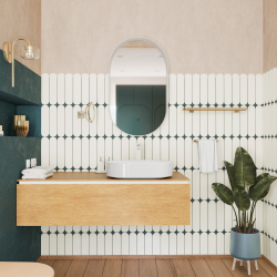  PixL 50 x 37 x 13.5 cm Infinitio countertop washbasin, without overflow, white (CEPX5037)