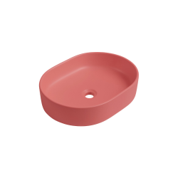 Ceramia PixL 50 x 37 x 13.5 cm Infinitio countertop washbasin, without overflow, pink (CEPX5037PM)