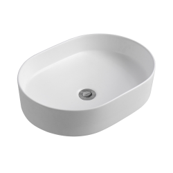 Ceramia PixL 50 x 37 x 13.5 cm Infinitio countertop washbasin, without overflow, white (CEPX5037WM)