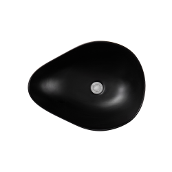 Ceramia PixL 50.5 x 38 x 18 cm Infinitio countertop washbasin, without overflow, black (CEPX5038BKM)