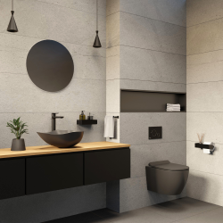 Ceramia PixL 50.5 x 38 x 18 cm Infinitio countertop washbasin, without overflow, grey (CEPX5038GRM)