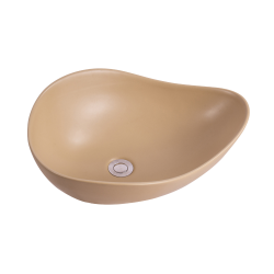 Ceramia PixL 50.5 x 38 x 18 cm Infinitio countertop washbasin, without overflow, mocha (CEPX5038MOM)