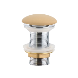 Ceramia PixL 5/4 Free-Flow Waste Without Overflow for Sinks and Basins, Matte Mocha (CEPXPLUGMOM)