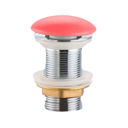 Ceramia PixL 5/4 Free-Flow Waste Without Overflow for Sinks and Basins, Matte Pink (CEPXPLUGPM)