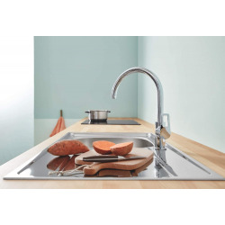 Grohe Bauloop single lever sink mixer gooseneck (31368001)