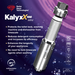 Swiss Aqua Technologies Innovative Anti-limescale Antibacterial Water Softener IPS 100 Kalyxx MINI G 1/2" female (IPSKXMG12W)