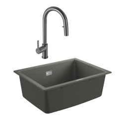 Grohe K700U composite sink + Ceramia Timeless mixer (G31655TML2BGM-SET)