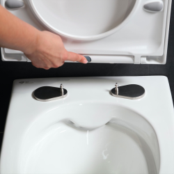 Geberit Duofix Toilet Frame 112 cm + Swiss Aqua Technologies wall-hung rimless WC, SoftClose seat + plate (GEBSTBRWR01MAN-IN)