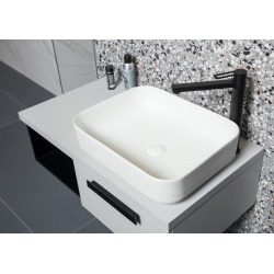  Countertop washbasin Infinitio 50 x 39 x 13 cm without overflow, white (SATINF5039M)