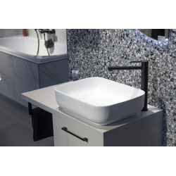 Swiss Aqua Technologies Countertop washbasin Infinitio 50 x 39 x 13 cm without overflow, white (SATINF5039M)
