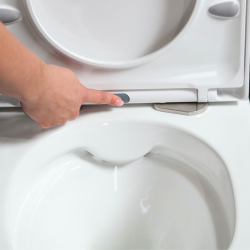 Geberit Duofix UP100 Toilet Frame +  Swiss Aqua Technologies wall-hung rimless WC, SoftClose seat + plate (GEBSTBRWR02MAN-IN)