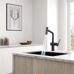 Grohe + Ceramia Grohe K700U composite sink + Ceramia Timeless mixer (G31655TML1BM-SET)