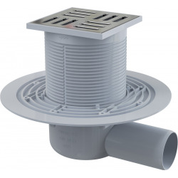 Alca Floor drain 105×105 mm with Ø50 mm side outlet (APV101)