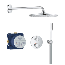 Grohe Precision Concealed Shower Set with Thermostatic Mixer + Overhead Shower + Hand Shower, Chrome (G34880000) Grohe Precision Concealed Shower Set with Thermostatic Mixer + Overhead Shower + Hand Shower, Chrome (G34880000)