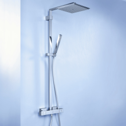 Grohe Euphoria Cube System 230 Shower system with thermostatic mixer for wall mounting, Chrome (26087000)