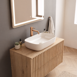 Ceramia PixL 49.5 x 37 x 13.5 cm Infinitio countertop washbasin, without overflow, white (CEPX4937) Ceramia PixL 49.5 x 37 x 13.5 cm Infinitio countertop washbasin, without overflow, white (CEPX4937)