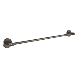 Grohe Essentials Metal Towel Rail with Concealed Fixings, Hard Brushed Graphite (40366AL1)