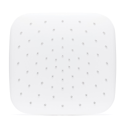 Siko Single-jet overhead shower, white finish with chrome trim (SIKOBSHSZP31)