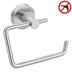  Moon Toilet Paper Holder without Lid in Matte Stainless Steel, Easy Installation Without Drilling (40301-00000-00)