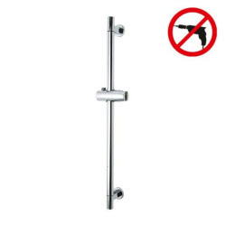 Tesa Spaa Shower bar 655 mm, chromed metal and plastic, easy installation without drilling (40342-00000-00)