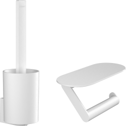 Hansgrohe WallStoris Bathroom Accessory Set, Matte White (27969700)