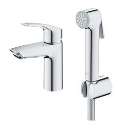 Grohe Eurosmart Single-lever shower mixer, size S, with hand shower, Chrome (23124003)