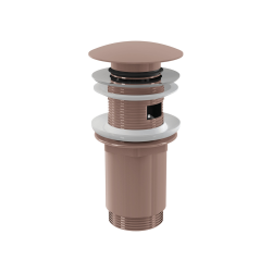 Alca 5/4" Click-Clack Basin Waste Fitting with Overflow, Brushed Rose Gold (A392-RG-B)