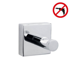 Tesa Hukk Towel hook, chromed metal, easy installation without drilling (40250-00000-00)