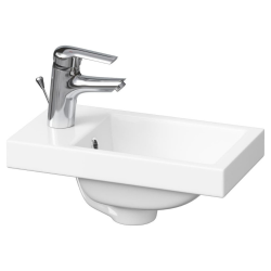 Cersanit Como Vanity Washbasin 40x22 cm with Tap Hole in the Middle (K32-001-BOX)