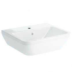 Vitra  Integra Wall-hung washbasin 50x43 cm with tap hole in the middle, White (7048-003-0001)