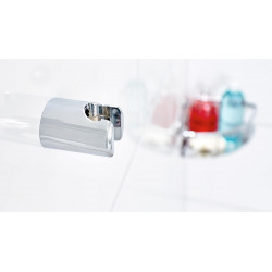 Tesa Spaa Shower head support, plastic chrome finish, easy installation without drilling (40343-00000-00)